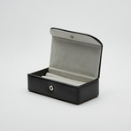 Suede Lined Cufflink Storage Box // 4 Pairs