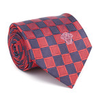 Silk Tie // Classic Checker Red + Navy