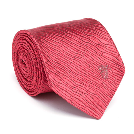 Silk Tie // Textured Red