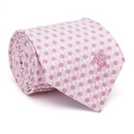 Geometric Silk Tie // Pink