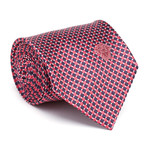 Silk Tie // Pink + Black Mosaic