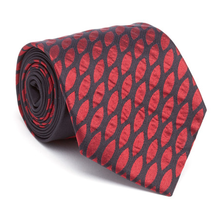 Silk Tie // Red + Black