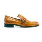 Monsieur Shoes // Lorenzo Side-Buckle Loafer // Fox Patina (US: 11)