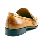 Monsieur Shoes // Lorenzo Side-Buckle Loafer // Fox Patina (US: 11)