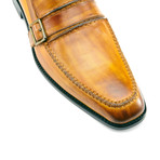 Monsieur Shoes // Lorenzo Side-Buckle Loafer // Fox Patina (US: 11)