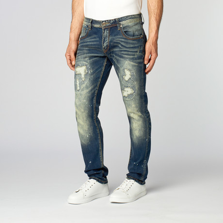 Premium Washed Slim Fit Denim // Acid (36WX32L)