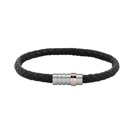 Rose Gold + Steel Bracelet (Black)