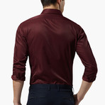 Classic Dress Shirt // Wine (XL)
