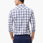 Qzhihe // Work Shirt // White Plaid (M)