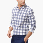 Qzhihe // Work Shirt // White Plaid (M)