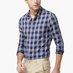 Business Shirt // Blue Plaid (M)