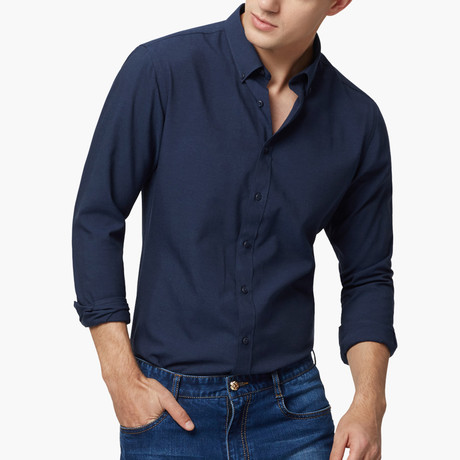 Dress Shirt // Navy (S)