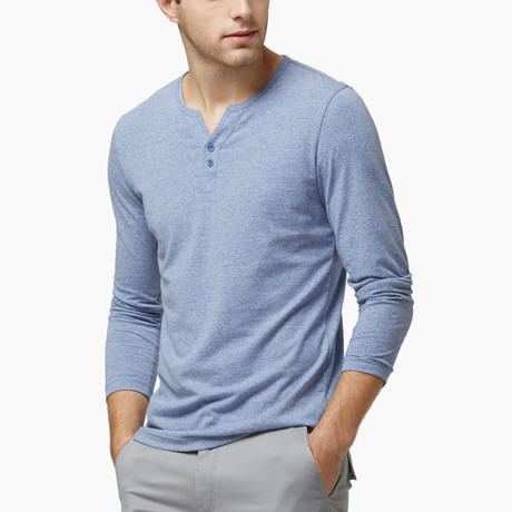 Henley Tee // Blue (S)