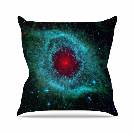 Helix Nebula Throw Pillow (16" x 16")