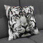 Tiger Face Throw Pillow (16" x 16")
