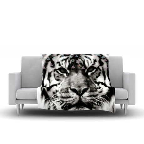 Tiger Face Fleece Blanket (50" x 60")