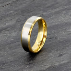 Gold Plated Titanium Ring // 6.5mm (Size 7)