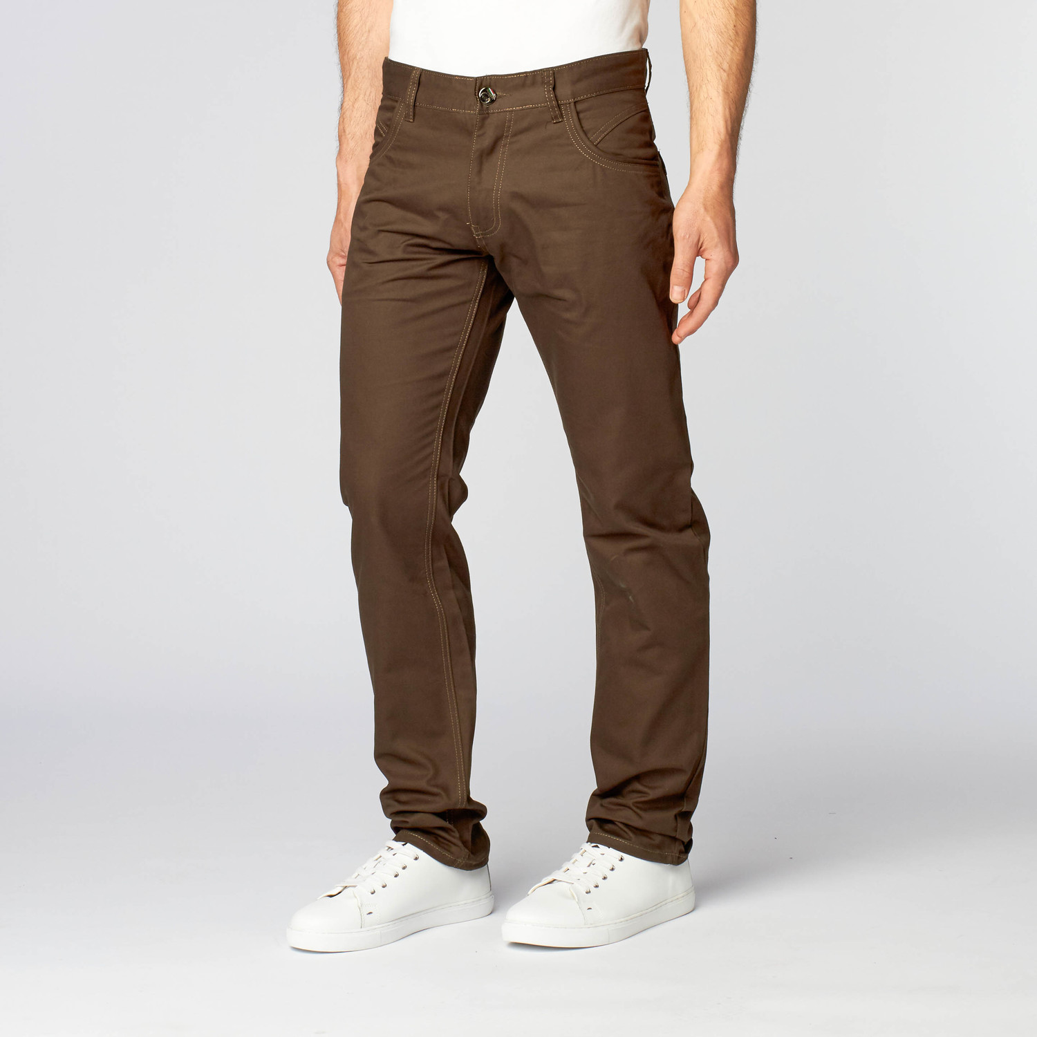 Classic Jeans // Olive (40WX32L) - Perruzo - Touch of Modern