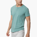 Short Sleeve Henley // Green (3XL)