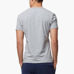 Short Sleeve Henley // Grey (L)