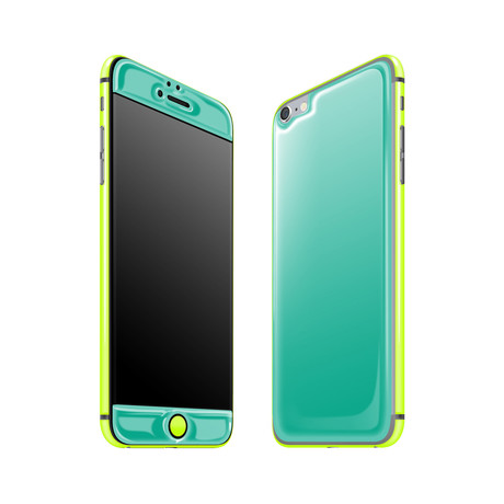 Glow Gel Combo // Teal + Neon Yellow // iPhone 6/6S