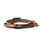 Black Hook Bracelet // Leather (Black)