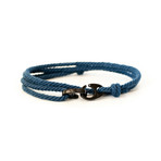 Black Brummel Bracelet // Rope (Navy)