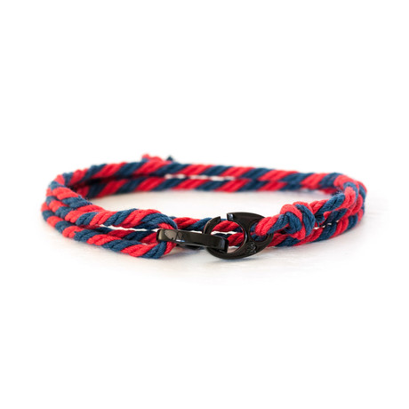 Black Brummel Bracelet // Rope (Navy)