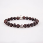 Year of the Dog + Pig Bracelet // Red Garnet Jasper