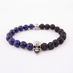 Year of the Rabbit Bracelet // Lapis Lazuli + Lava Rock