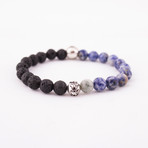 YEAR OF THE HORSE BRACELET // LAVA ROCK + SODALITE