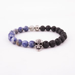 YEAR OF THE HORSE BRACELET // LAVA ROCK + SODALITE