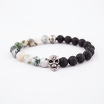Year of the Ox + Tiger Bracelet // African Jade Stone + Lava Rock