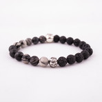 Year of the Monkey + Sheep Bracelet // Lava Stone + Jasper Stone
