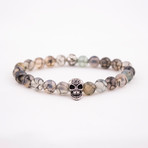 Year of the Dragon + Snake Bracelet // Fire Crackle Agate