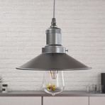 Delphinus // Hood Pendant (Satin Nickel)