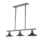 Delphinus // Linear Chandelier (Satin Nickel)