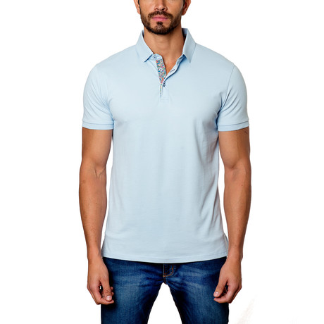 Jared Lang // Classic Short-Sleeve Polo // Light Blue (S)