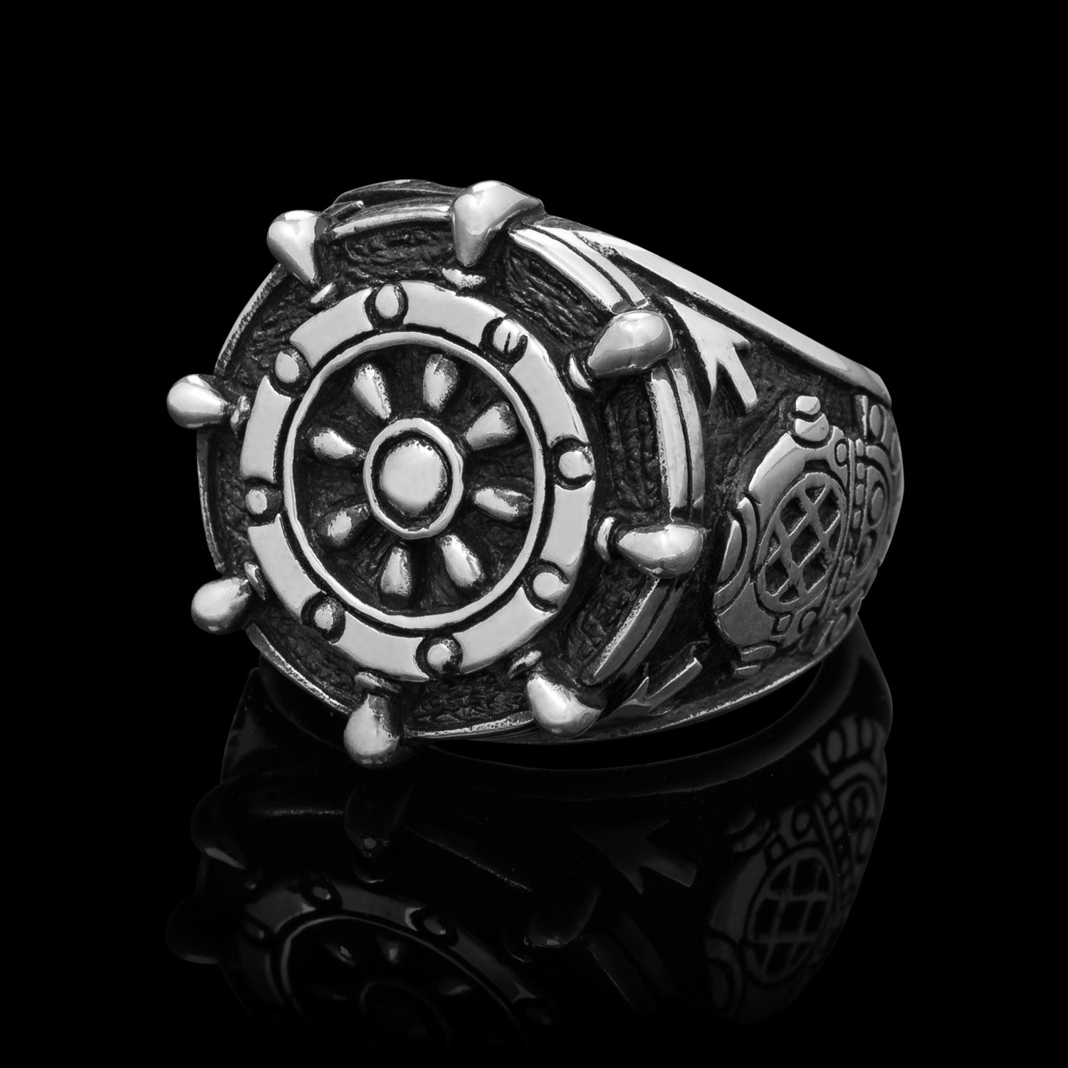 Captain Silver Ring (Size 6) - Clocks and Colours - Touch of Modern