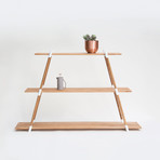 A-Frame 3 Tier Shelves // Alder