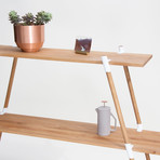 A-Frame 3 Tier Shelves // Alder