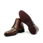 Mixed Lace-Up Boot // Cognac + Brown (Euro: 45)