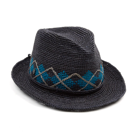 Fedora // Navy + Lagoon + Storm (M)