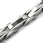 Stainless Steel Bracelet // Carbon Fiber