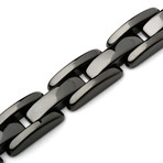 Stainless Steel Bracelet // IP Link Black