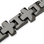 Stainless Steel Bracelet // Cross Link