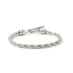 Stainless Steel Bracelet // Twist Rope