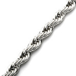 Stainless Steel Bracelet // Twist Rope