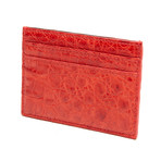 Alligator Card Holder // Red