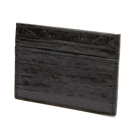 Alligator Card Holder // Black